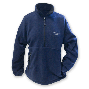 UNISEX QUARTER ZIP FLEECE JACKET