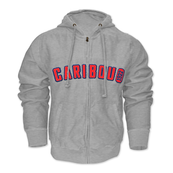 CARIBOU HOODED VINTAGE DISTRESSED SWEATSHIRT