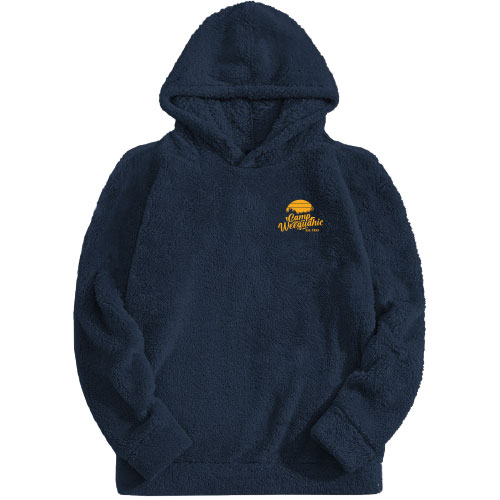 FUZZY BUNK HOODIE w/ LOGO