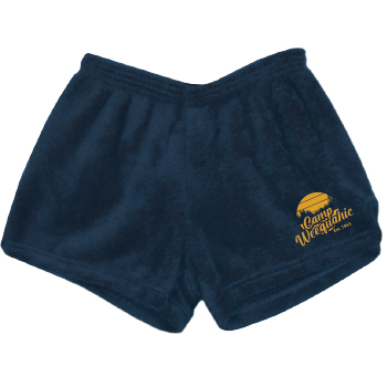 FUZZY BUNK SHORTS WITH LOGO