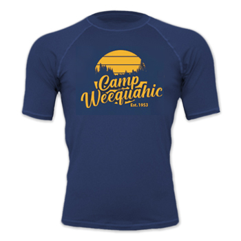 WEEQUAHIC RASH GUARD SHORT SLEEVE SUN SHIRT