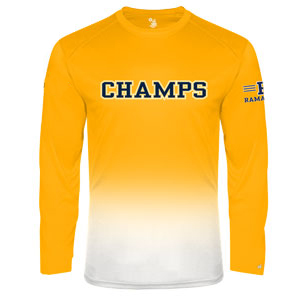 JUNIOR DIPPED LONG SLEEVE TEE - CHAMPS LOGO
