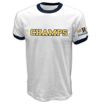 RAMAQUOIS RINGER TEE - CHAMPS LOGO