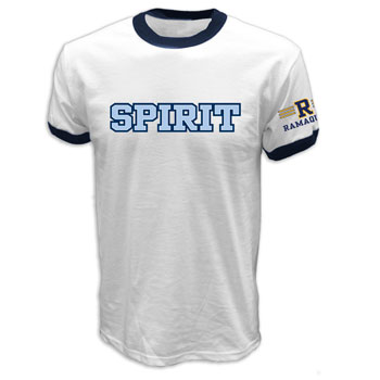 RAMAQUOIS RINGER TEE - SPIRIT LOGO