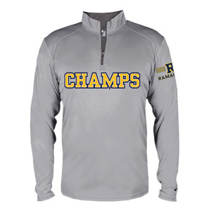 BADGER WICKING QUARTER-ZIP - CHAMPS LOGO