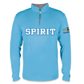 BADGER WICKING QUARTER-ZIP - SPIRIT LOGO