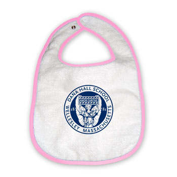 DANA HALL BIB WITH PINK TRIM