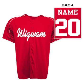 BASEBALL JERSEY WITH NAME AND NUMBER