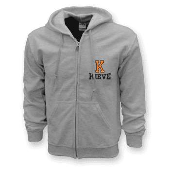 KIEVE ZIP HOODED SWEATSHIRT