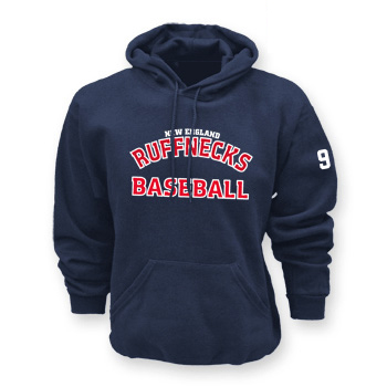 MID-WEIGHT HOODED SWEATSHIRT W/ CUSTOM NUMBER