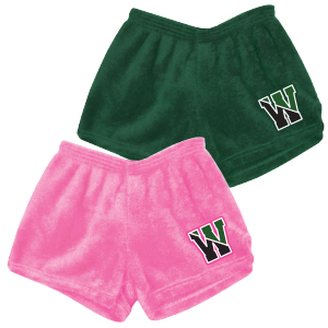 FUZZY BUNK SHORTS w/ LOGO