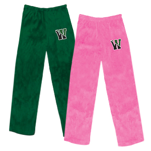 FUZZY BUNK PANTS w/ LOGO