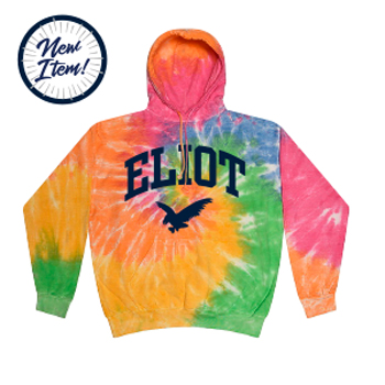 TIE DYE HOODED SWEATSHIRT