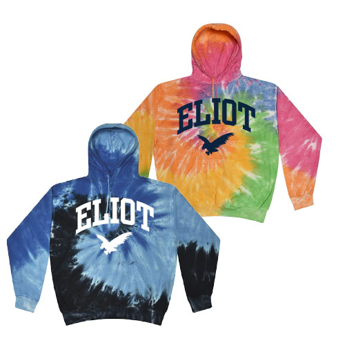 TIE DYE HOODED SWEATSHIRT