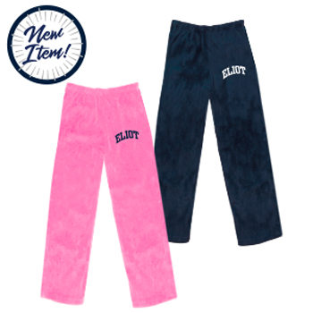 FUZZY FLEECE PANTS with LOGO