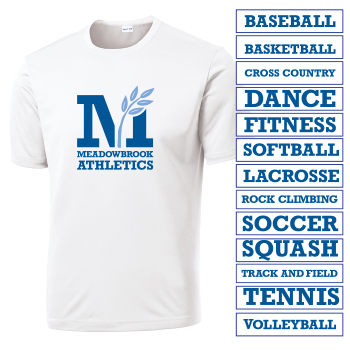 MEADOWBROOK ATHLETICS - YOUTH PERFORMANCE TEE W/ SPORT