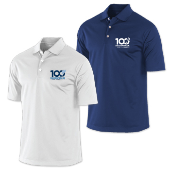 PIQUE POLO SHIRTS - CENTENNIAL LOGO