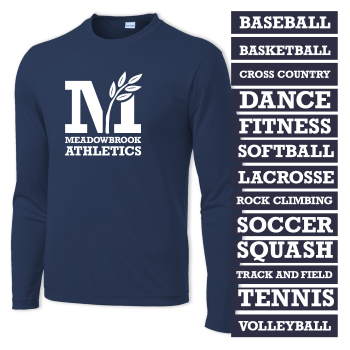MEADOWBROOK ATHLETICS - YOUTH PERFORMANCE L/S W/ SPORT