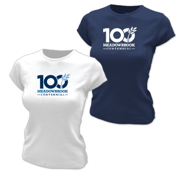 LADIES' FITTED TEE - CENTENNIAL LOGO