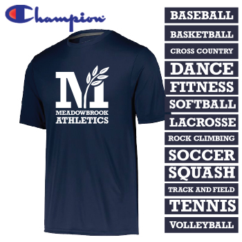 MEADOWBROOK ATHLETICS - ADULT PERFORMANCE TEE W/ SPORT