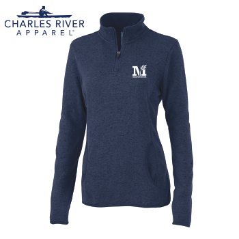 WOMEN'S HEATHERED FLEECE QUARTER ZIP