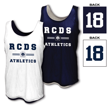 RCDS ATHLETICS - REVERSIBLE MESH JERSEY W/ NUMBER