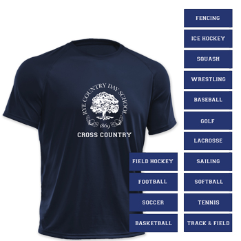 RCDS SEAL w/ SPORT DEPT -  PREMIUM BRAND DRI-FIT TEE - NAVY