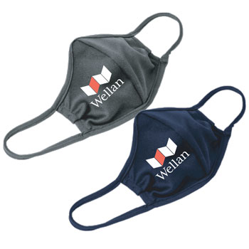 BADGER 3 PLY FACE MASK - WELLAN LOGO