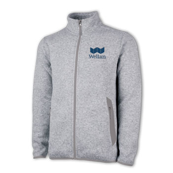 MEN'S HEATHERED FLEECE JACKET