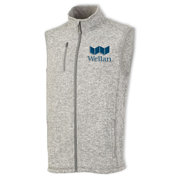 MEN'S HEATHERED FLEECE VEST
