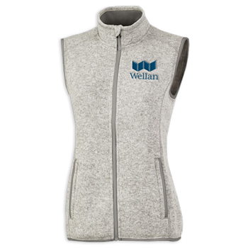 WOMEN'S HEATHERED FLEECE VEST