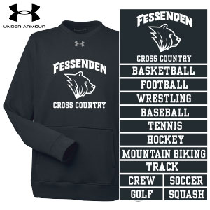 UNDER ARMOUR POCKET  FLEECE CREWNECK SWEATSHIRT w/ SPORT