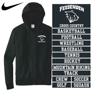 NIKE FLEECE FULL-ZIP HOODED SWEATSHIRT w/ SPORT