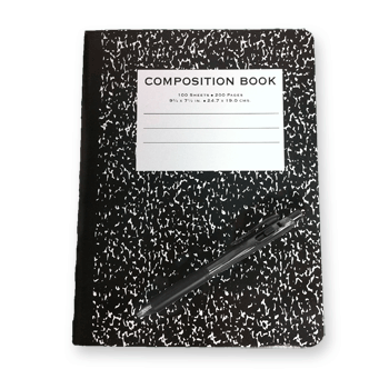 BLACK JOURNAL WITH PEN