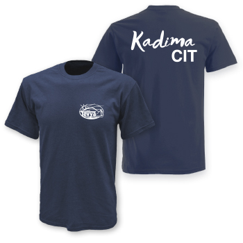 100% COTTON TEE - NAVY - TEVYA KADIMA