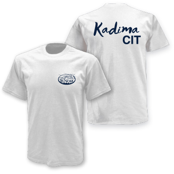100% COTTON TEE - WHITE - TEL NOAR KADIMA