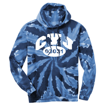 HOODED TIE-DYED SWEATSHIRT - CYJ ZIPCODE