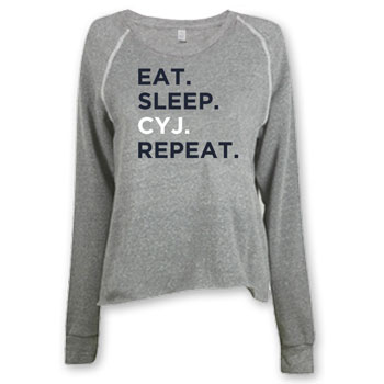 WOMEN'S  MUSHY CREW -  EAT. SLEEP. CYJ. REPEAT