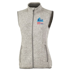 LADIES' HEATHERED FLEECE VEST