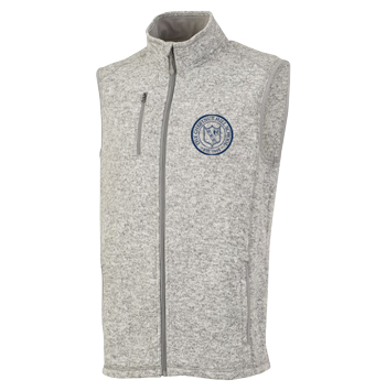 MENS' HEATHERED FLEECE VEST