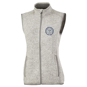 LADIES' HEATHERED FLEECE VEST
