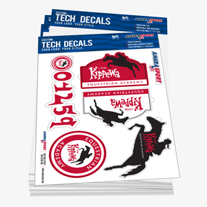 KIPPEWA EQUESTRIAN ACADEMY REMOVABLE TECH DECALS