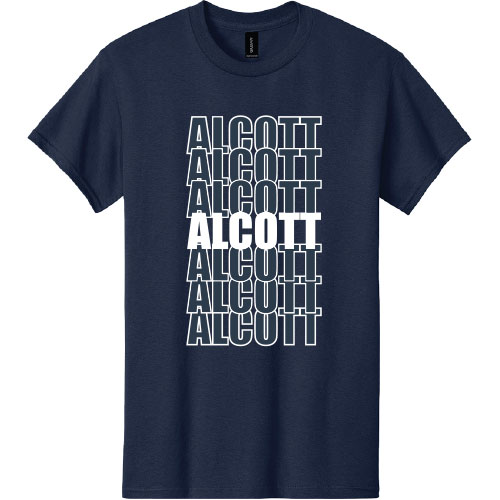 100% COTTON TEE - REPEATING LOGO