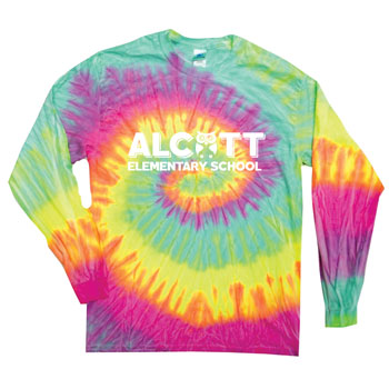 TIE DYE LONGSLEEVE - HORIZONTAL LOGO