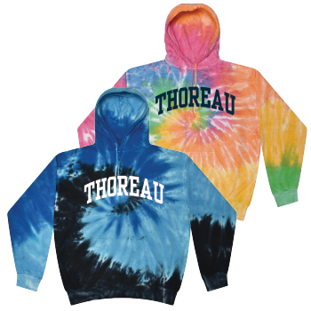 TIE DYE HOODED SWEATSHIRT