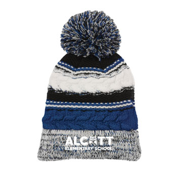 POM POM BEANIE - HORIZONTAL LOGO