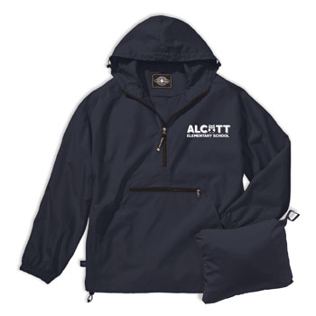PACK N' GO PULLOVER JACKET - HORIZONTAL LOGO