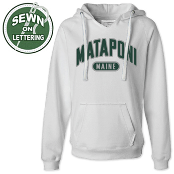 ULTRA SOFT V NOTCH APPLIQUE HOODIE