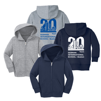 TODDLER FULL-ZIP SWEATSHIRT - 20TH ANNIVERSARY LOGO