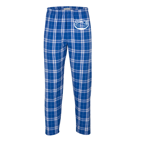 PEMBROKE FLANNEL JAMM PANTS IN ROYAL AND SILVER PLAID